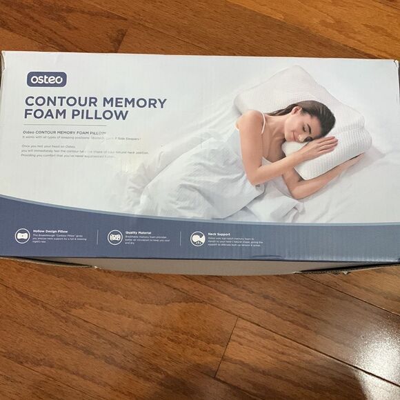Osteo contour memory foam pillow for back, side or stomach sleepers - Picture 3 of 10
